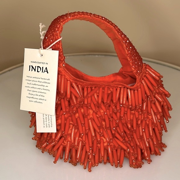 Handbags - NWT Beaded purse made in India